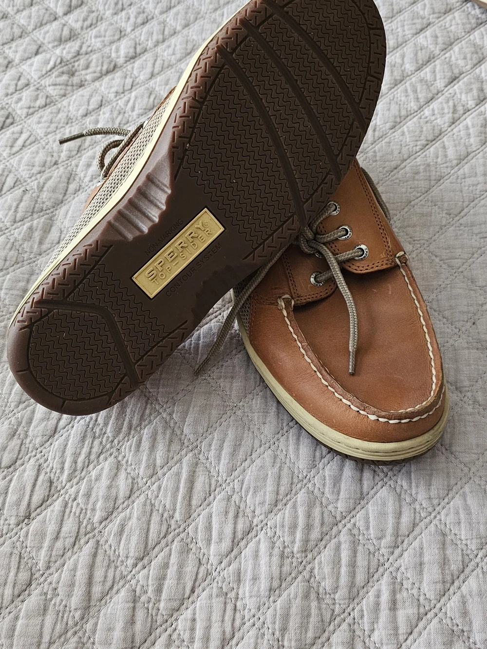 Sperry Classic Brown Leather Boat Shoes - Men's